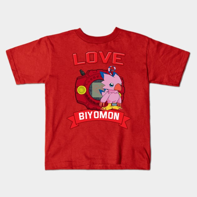 Biyomon Kids T-Shirt by Kiroiharu
